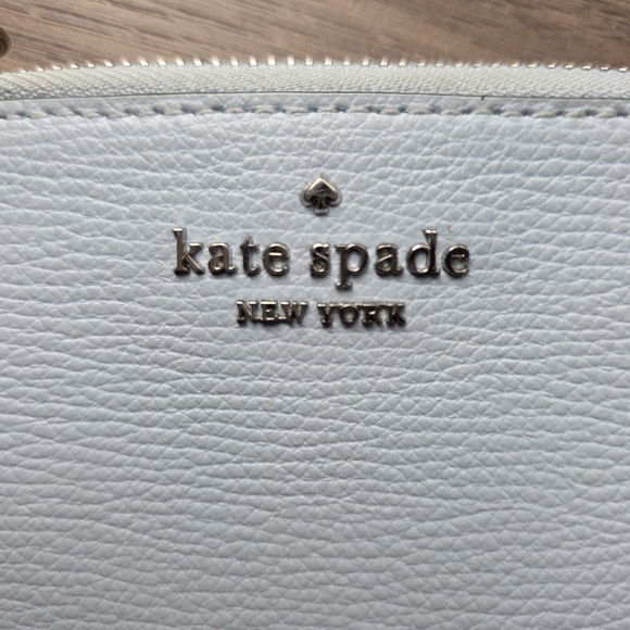 Kate Spade Light Blue Leather Keychain Wallet - Picture 5 of 7